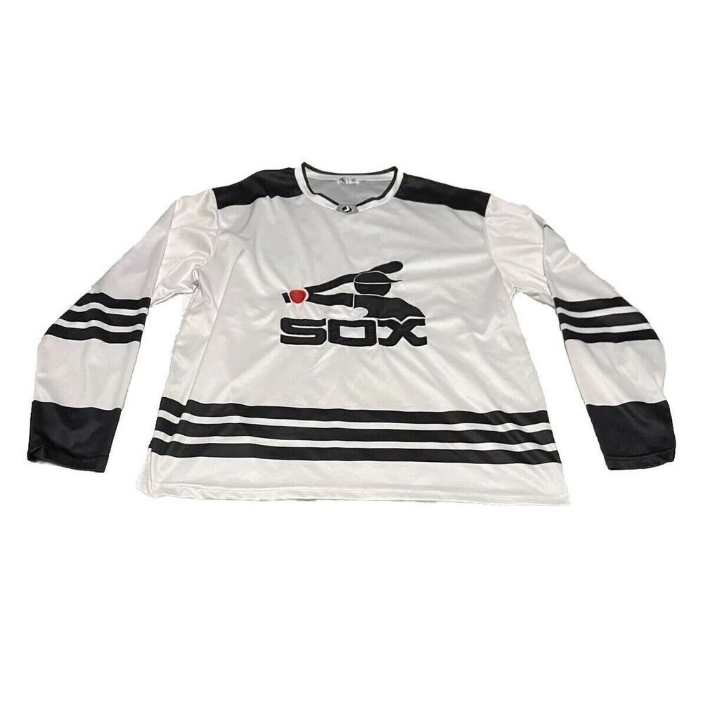 Chicago White Sox MLB Hockey Jersey SEWN Baseball SGA (Mens XL)